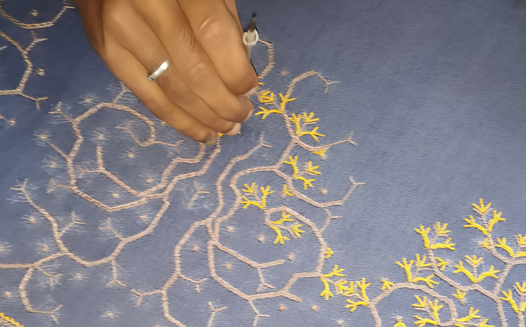 Designer working at Sakhi Fashion Designers